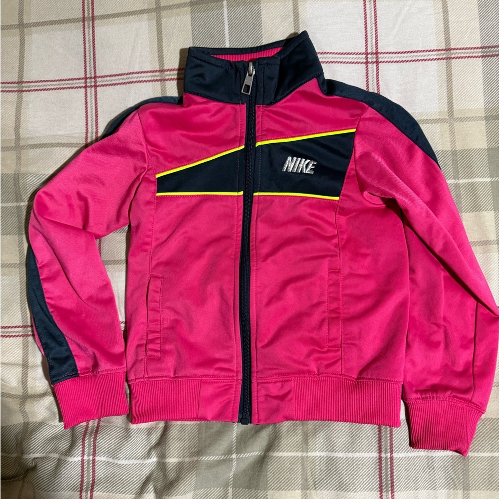 Nike Pink and Black Track Jacket